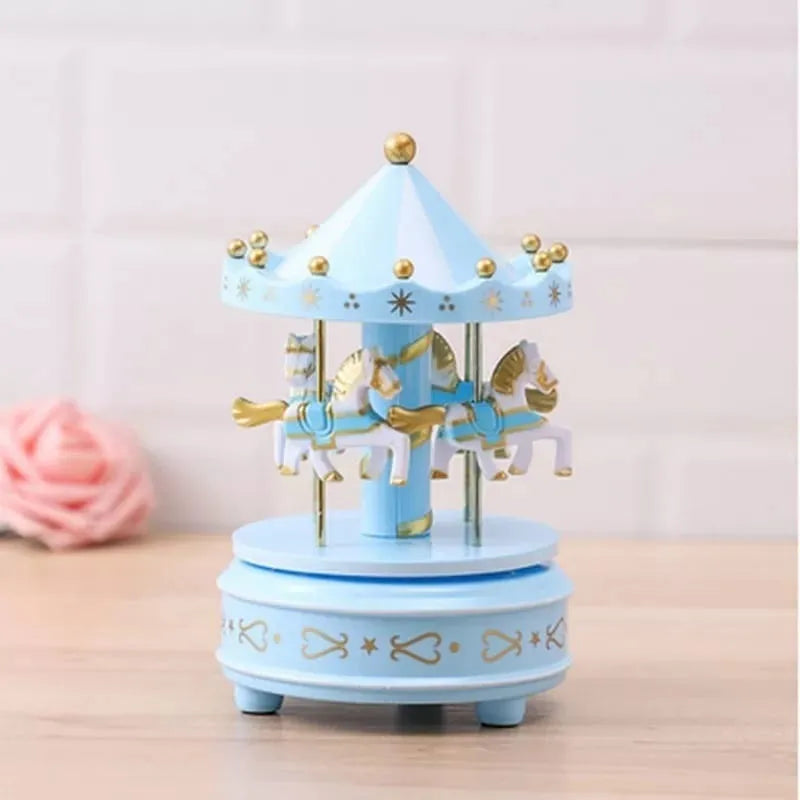 Carrusel Musical En Madera Diferentes Colores