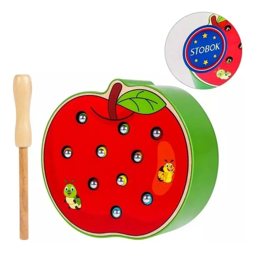 Jueguete Atrapa Insecto Madera Montessori Magnético