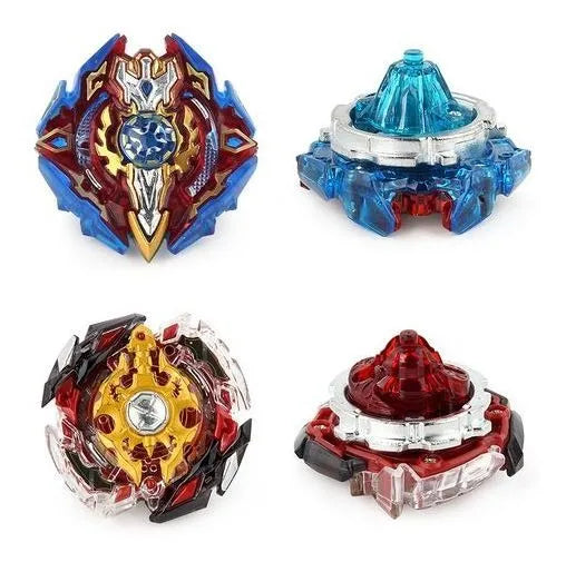 Set beyblade 4 trompos con arena Grande
