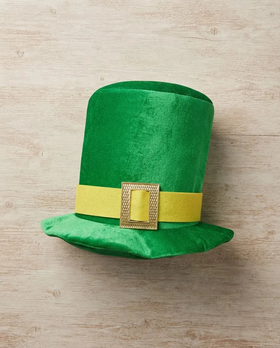 Sombrero Duende Verde Y Hebilla Dorada San Patrick