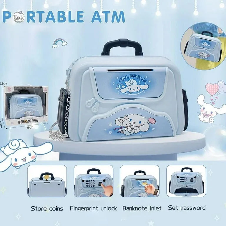 Alcancía Infantil Estilo Cartera Con Clave 20x17cm
