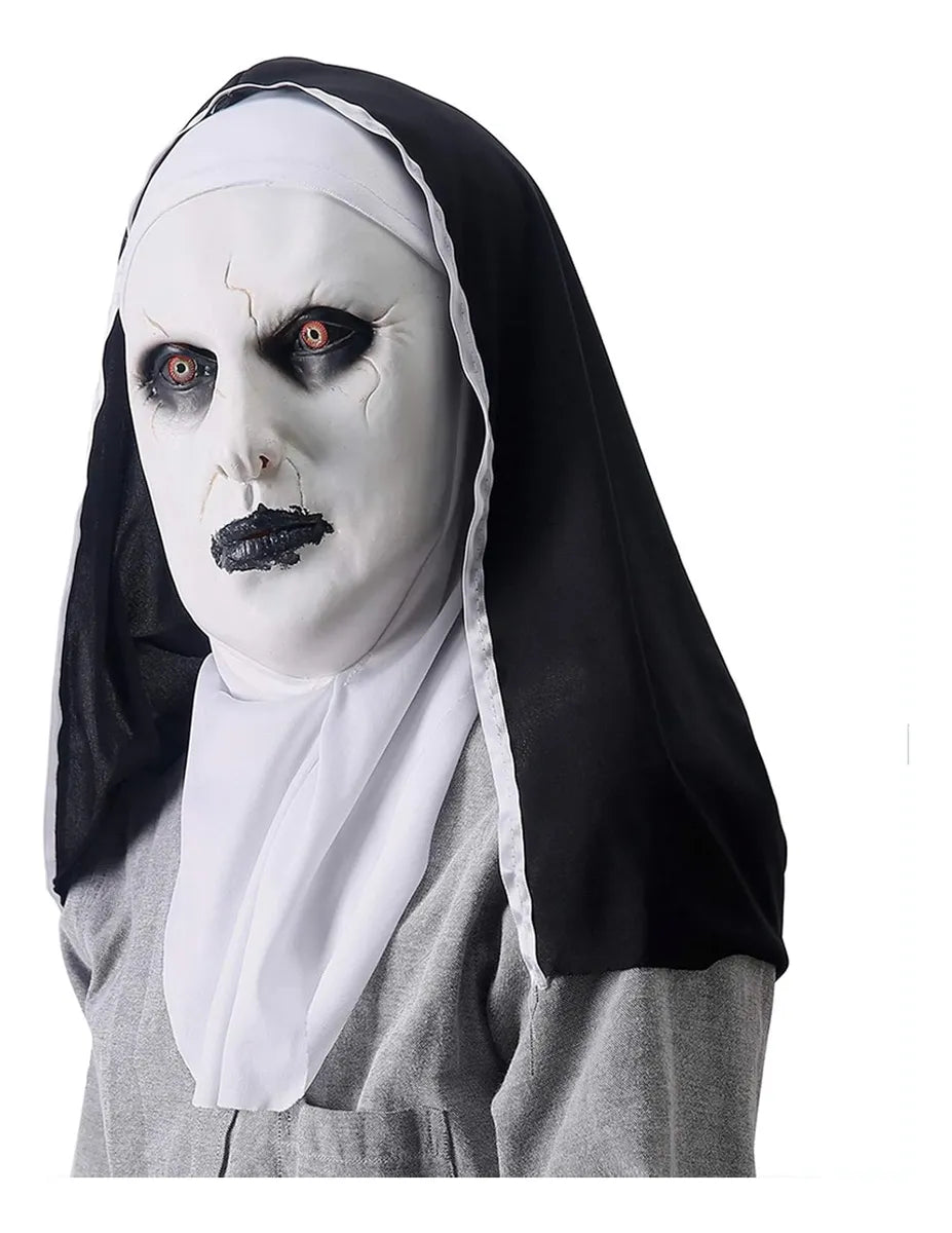 Máscara La Monja Adultos Látex Halloween