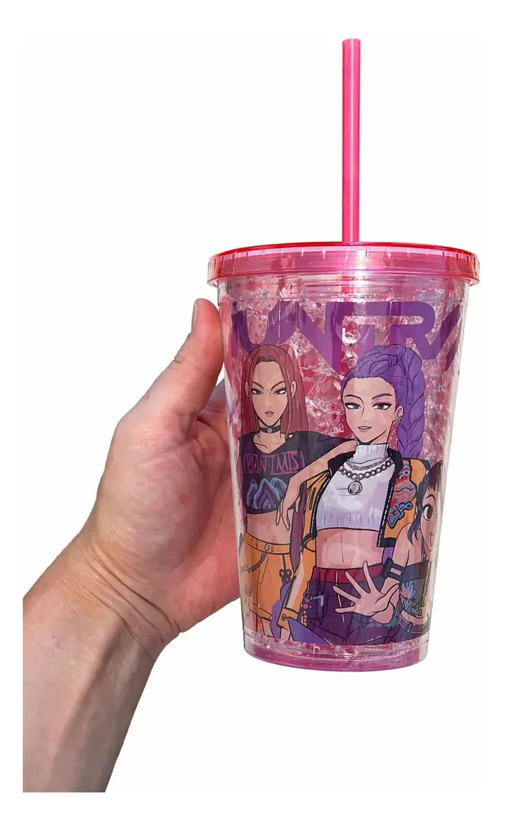 Vaso Con Sorbito De Las Guerreras Kpop