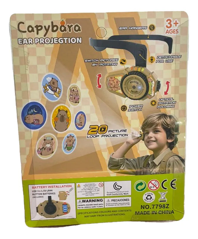 Vincha Proyector Infantil De Capibara 20 Imagenes