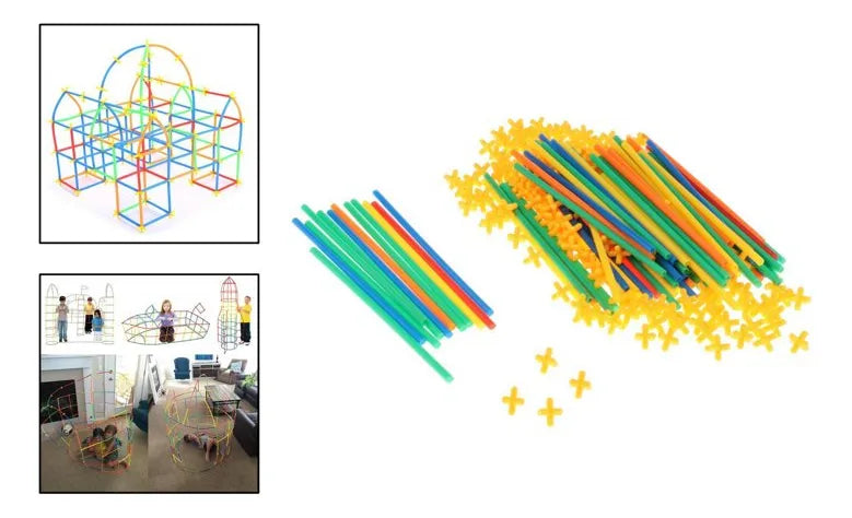 Juego De Encastre Palitos Con Conectores 110pcs