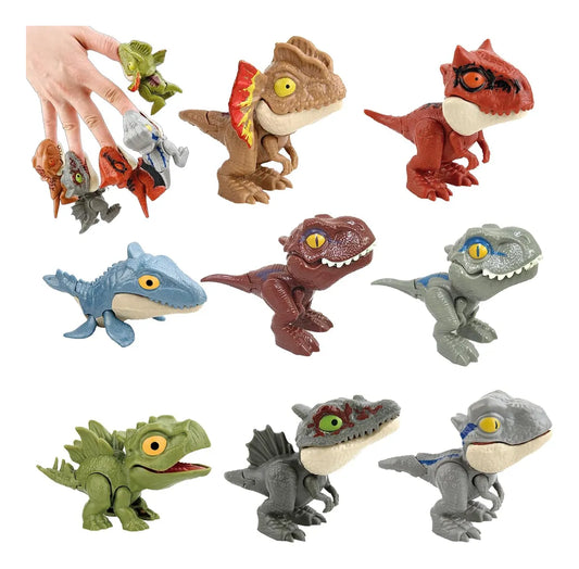 Muñecos Dinosaurios Muerde Dedos Pack X3 Surtidos