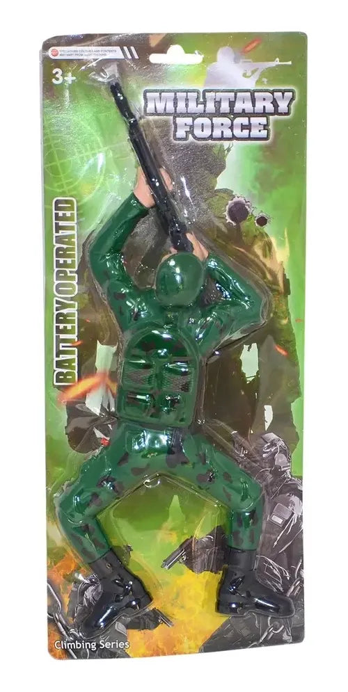 Soldado Militar Cuerpo A Tierra Luz Sonido Clásico