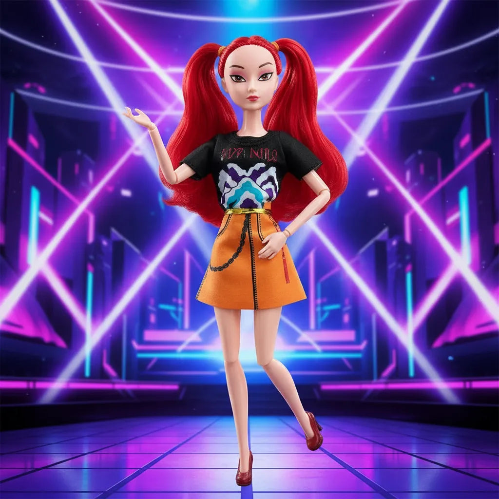 Muñeca Guerrera Kpop Mira Articulada 25cm C Sonido