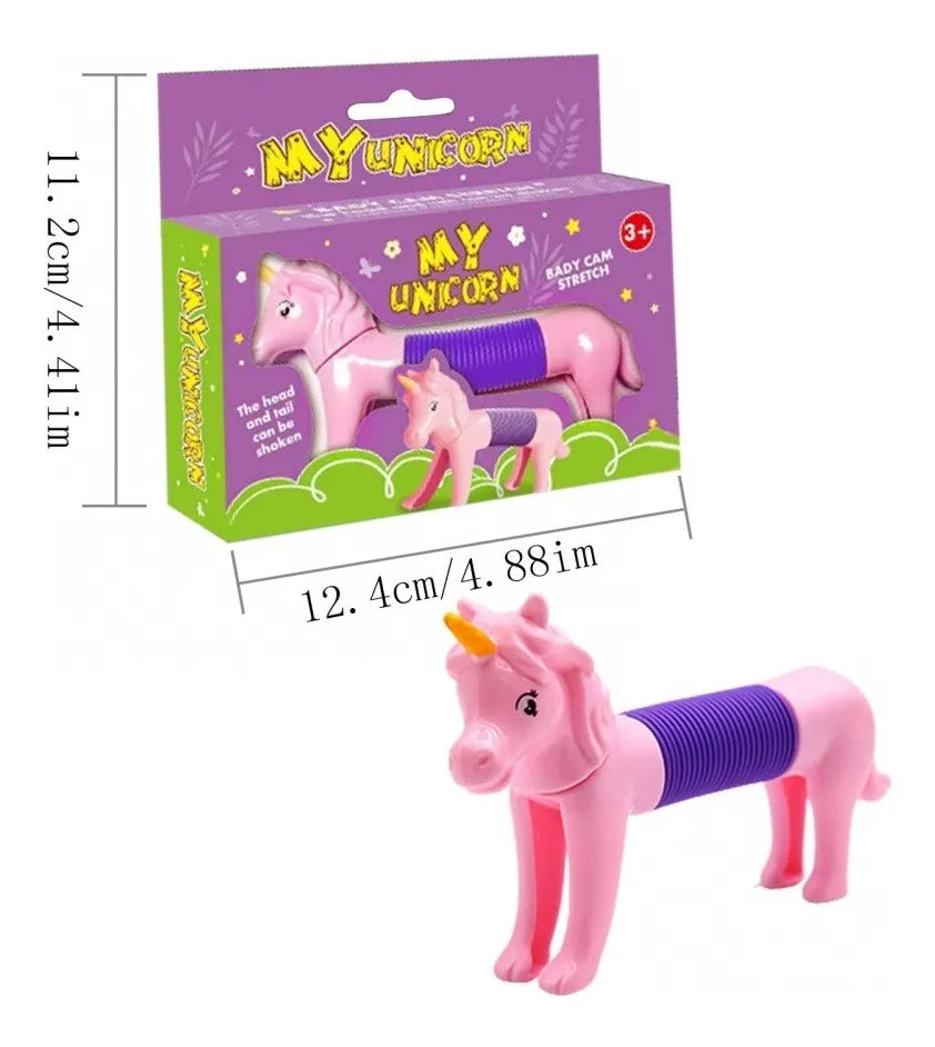 Pop Tubes Unicornio Pack X6 Unidades Intercambiable
