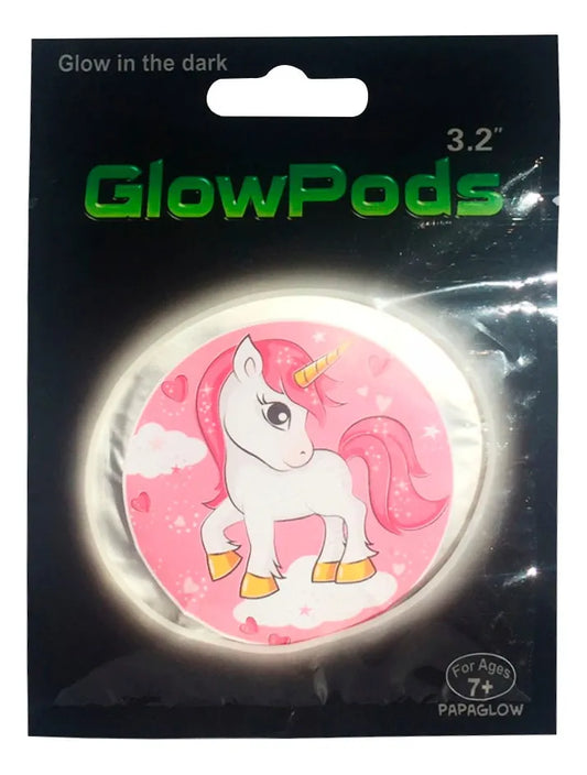 Adhesivos Neon Unicornio Pack X2 Fiesta Cotillón