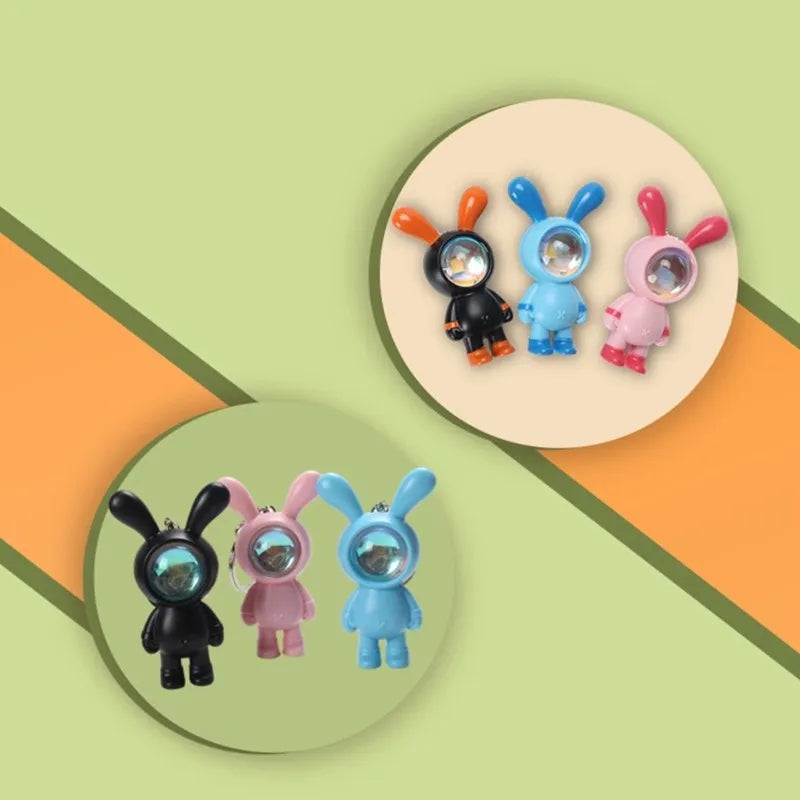 Llavero De Conejo Con Luz Souvenir Sorpresita