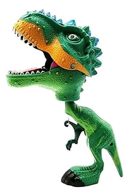 Muñeco Dinosaurio Mordelon 25cm Con Luz Y Sonido