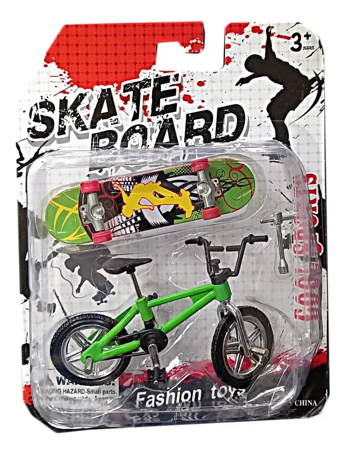 Set Mini Skate Patineta Y Mini Bici Bmx