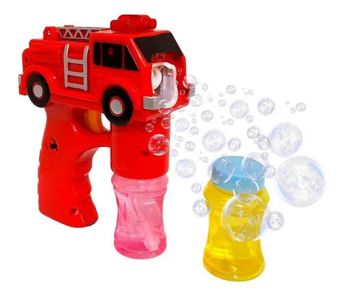 Burbujero Auto Bombero Automatico con Luces y Sonido