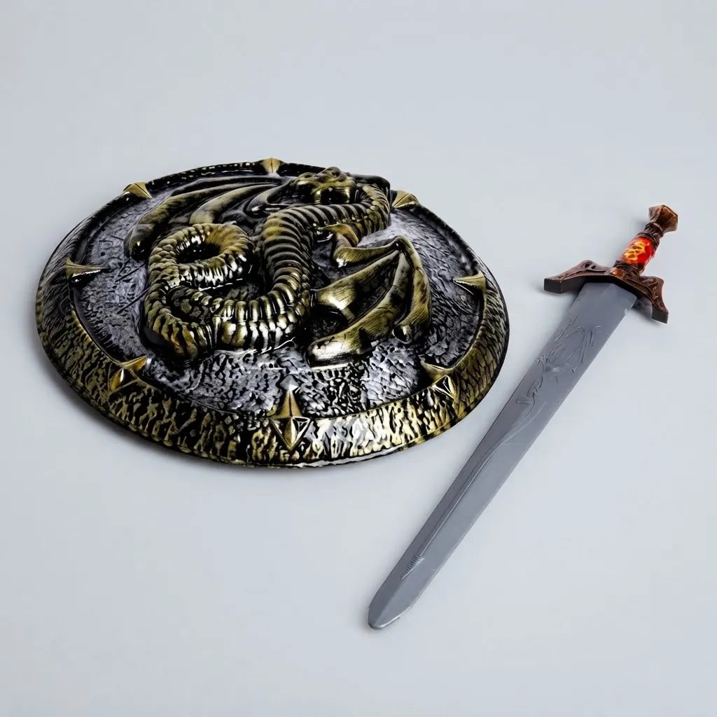 Espada de Juguete con Escudo – Set Guerrero Halloween