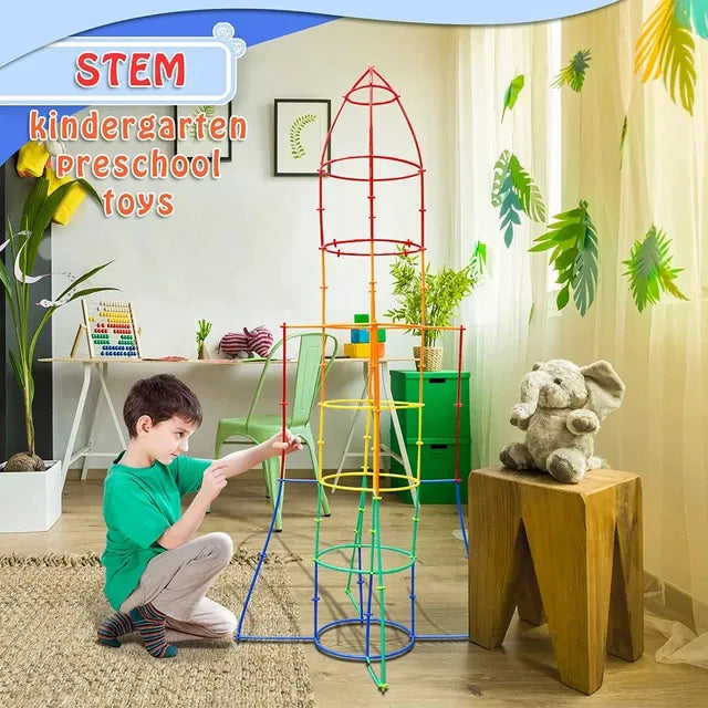 Juego De Encastre Palitos Con Conectores 110pcs