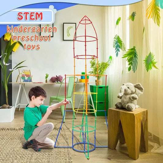 Juego De Encastre Palitos Con Conectores 110pcs