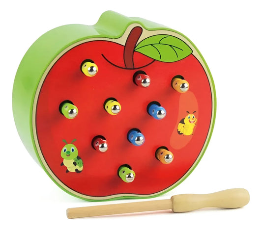 Jueguete Atrapa Insecto Madera Montessori Magnético