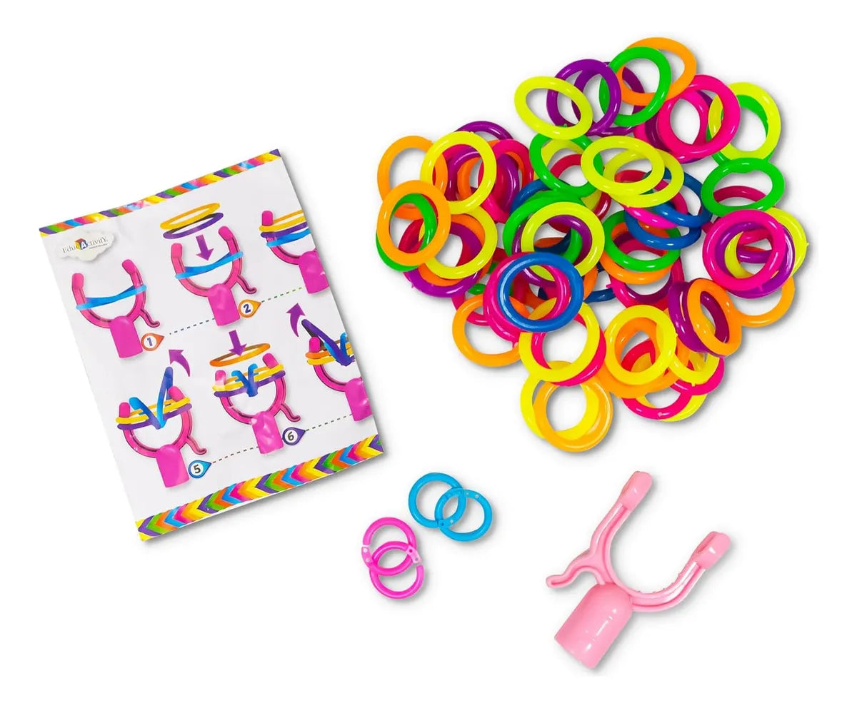 Kits De Gomitas Elasticas Crea Pulseras Anillos
