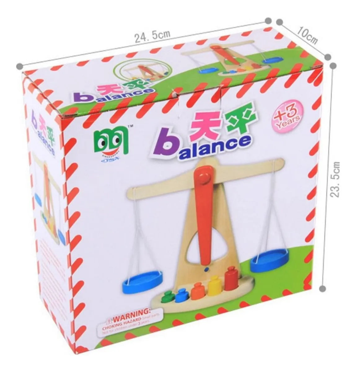 Juego De Balanza En Madera Montessori 24 X 17 Cm