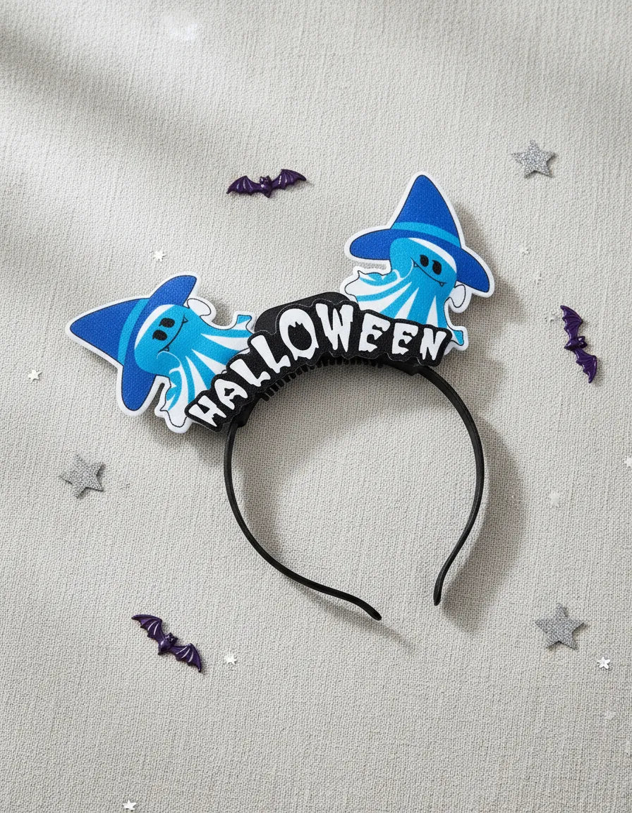 Tiara Vincha Halloween Fantasma Con Luz