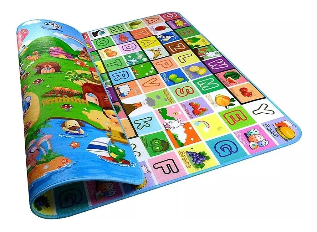 Alfombra De Goma Antigolpe Infantil 120x180 Animal