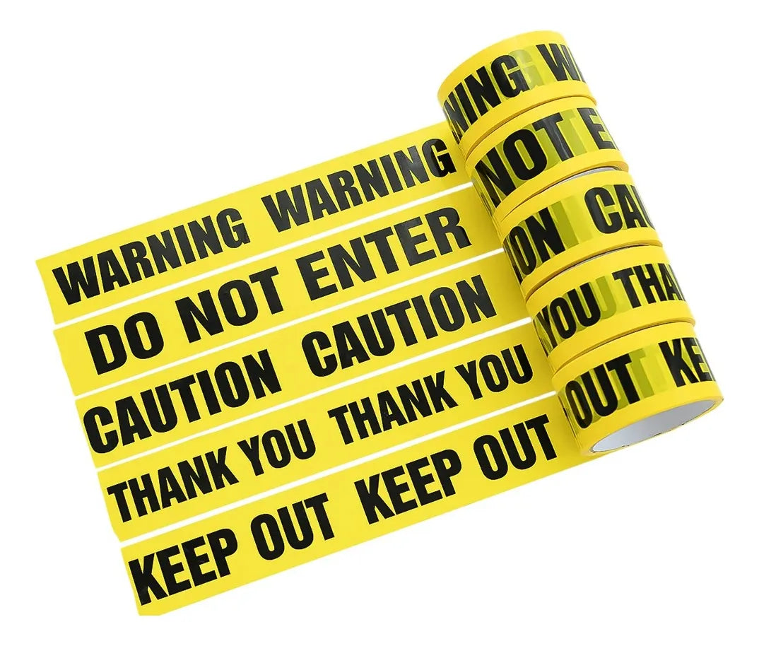 Cinta Decorativa Peligro Warning Halloween 6mts