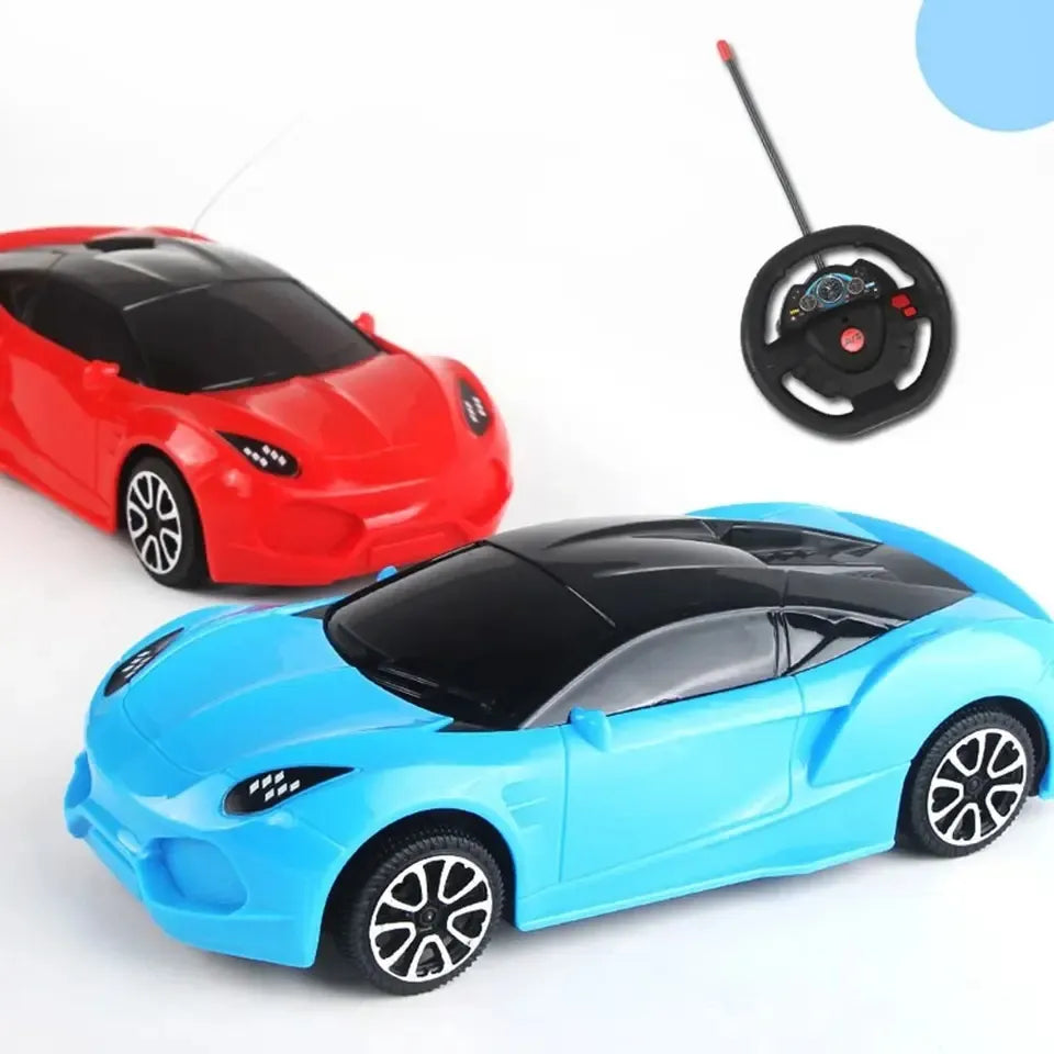 Auto A Control Remoto Estilo Volante Rojo O Azul