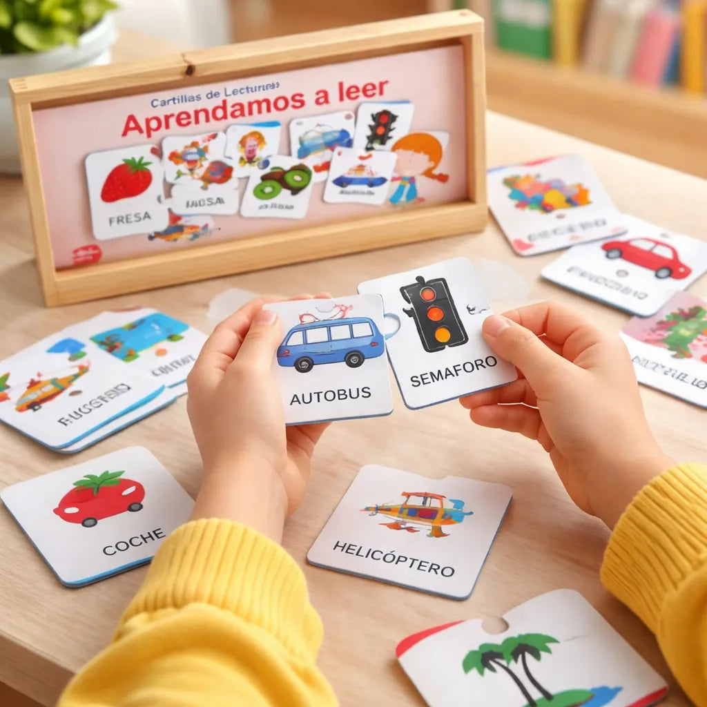 Juego De Cartillas De Madera Aprendamos A Leer