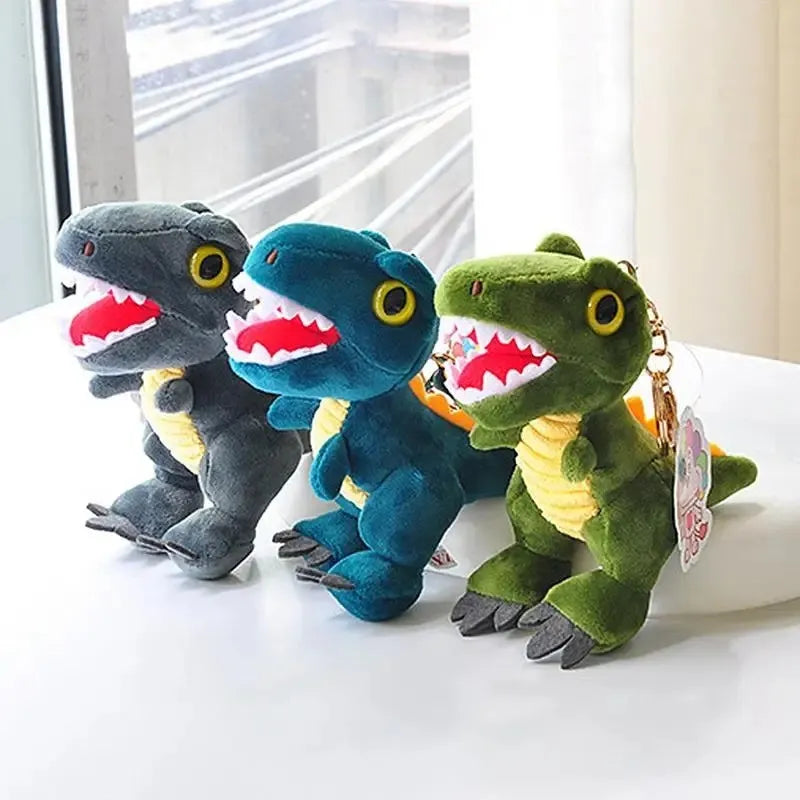 Llavero De Dinosaurio De Peluche 14cm Importado