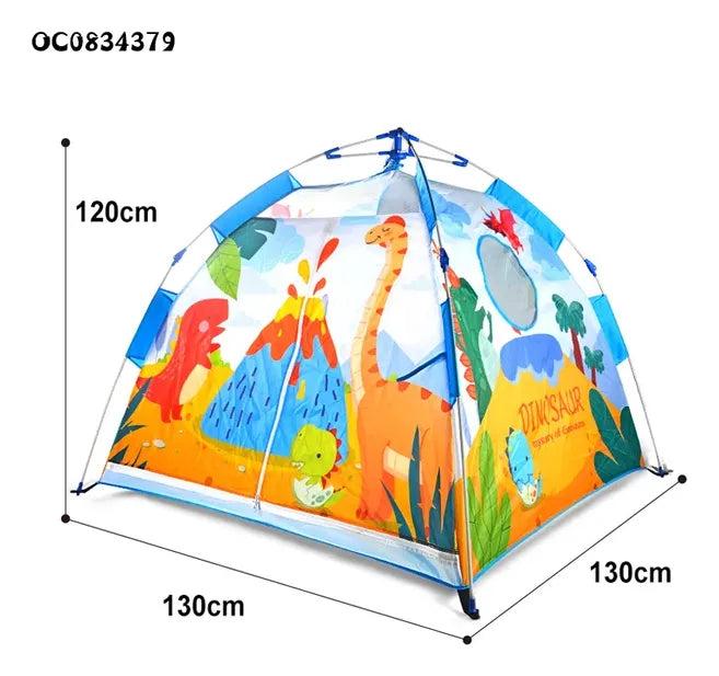 Carpa Infantil Modelo Dinosaurio Zipper 130x120cm