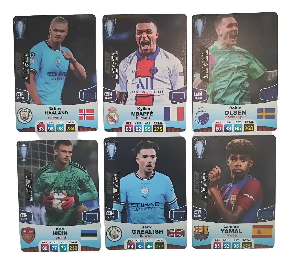 Mazo de Cartas Coleccionables de la Champions league Futbol