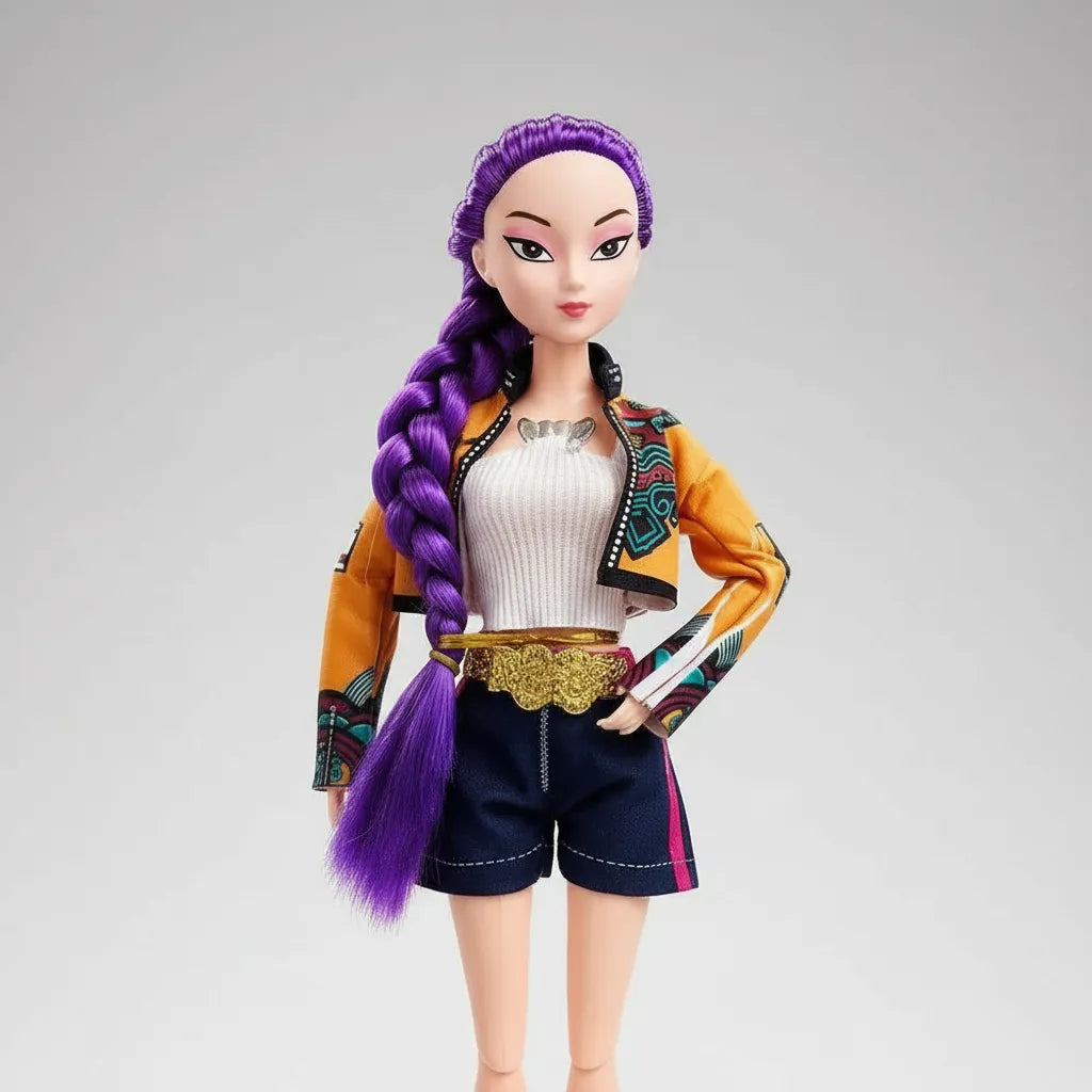 Muñeca Guerrera Kpop Rumi Articulada 25cm C Sonido