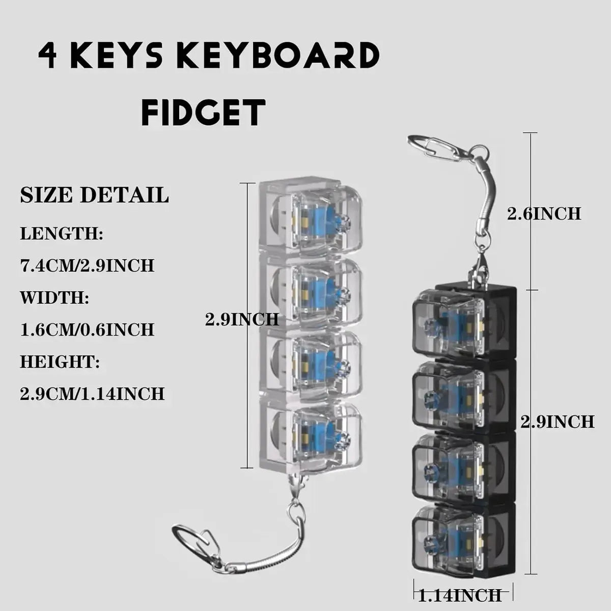 Teclado Mecánico De Juguete Antiestrés Fidget toy