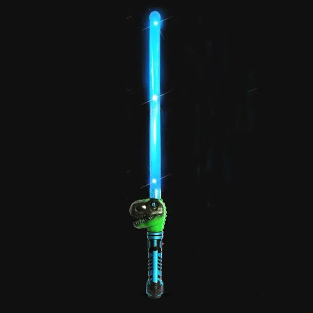 Espada Sable De Luz Dinosaurio 71 Cm A Pila