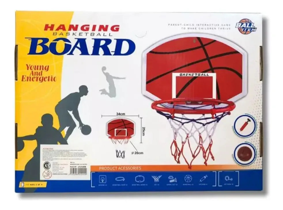 Aro De Basketball Para Pared Inflador Y Pelota