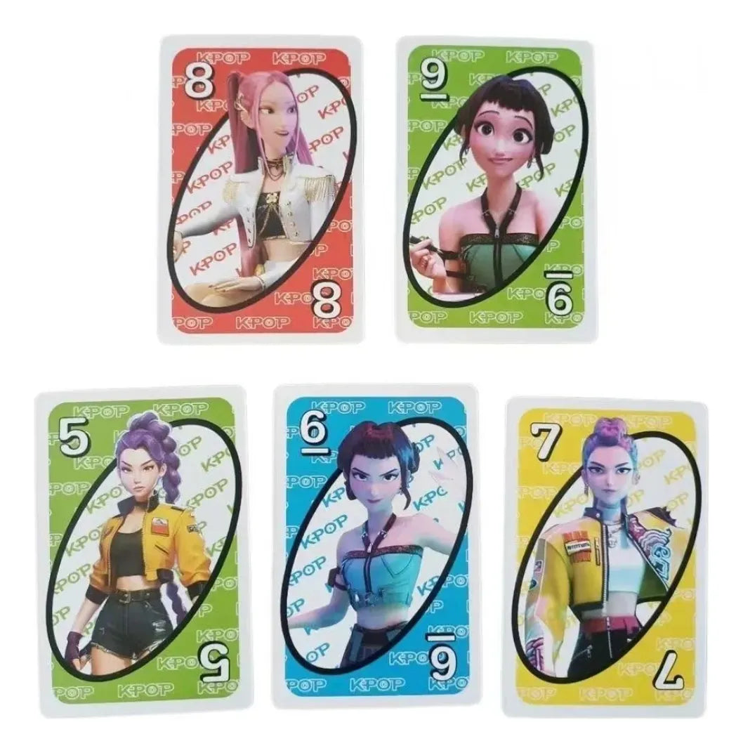 Juego Cartas Uno Guerras Kpop Demon Hunters