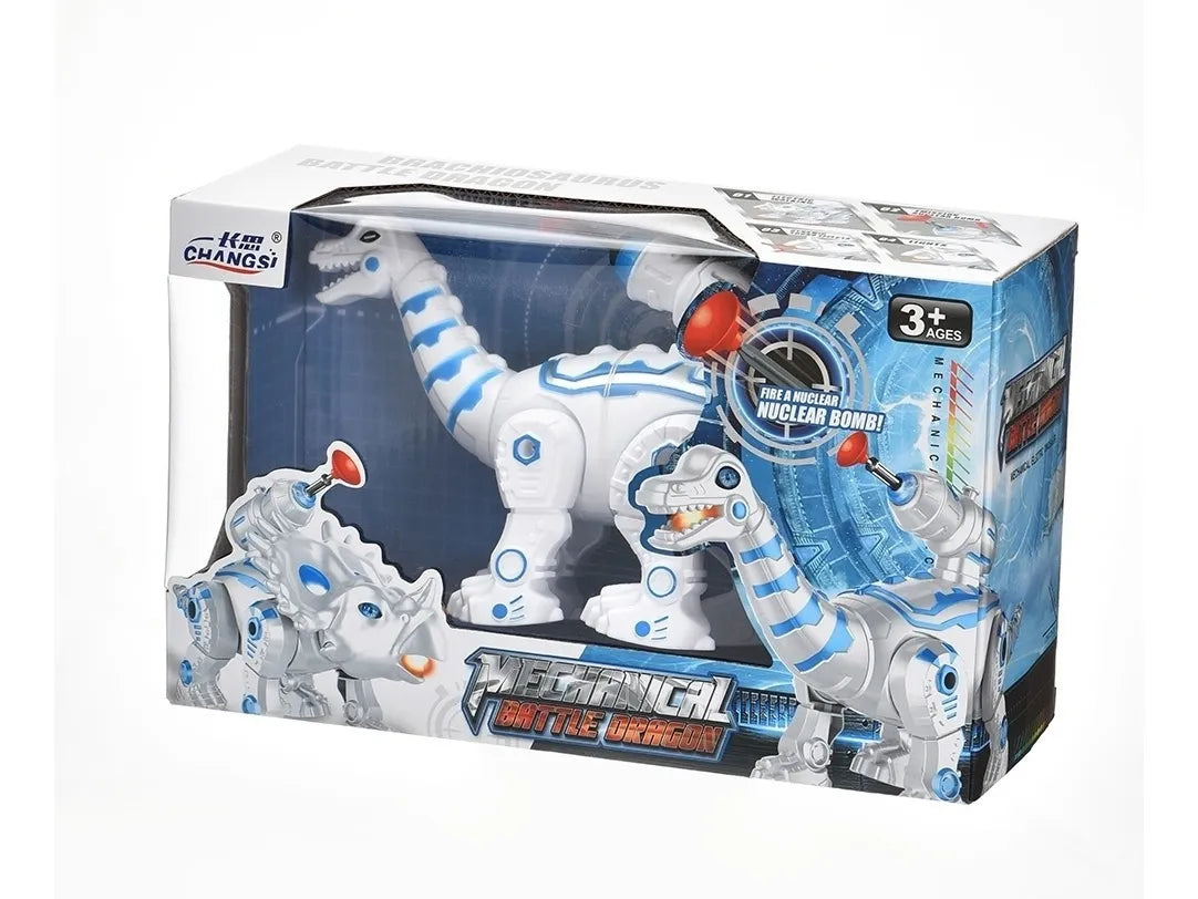Dinosaurio Luz Y Sonido A Pila Lanza Dardos 24 Cm