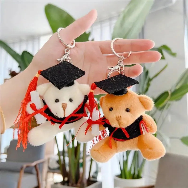 Llaveros Oso De Peluche Graduado 9cm Souvenir