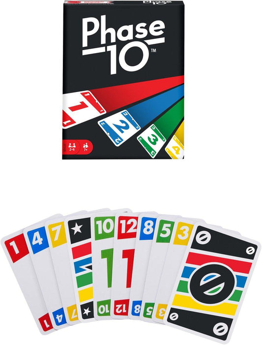 Juego de cartas Phase 10 inspirado en Rummy para fases familiares ㅤ