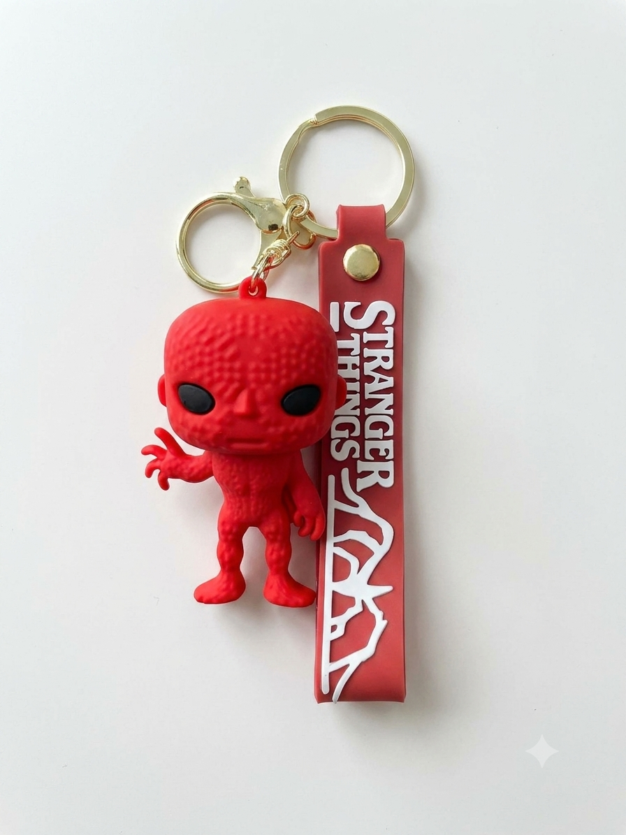 Llavero Stranger Things Con Correa Y Gancho