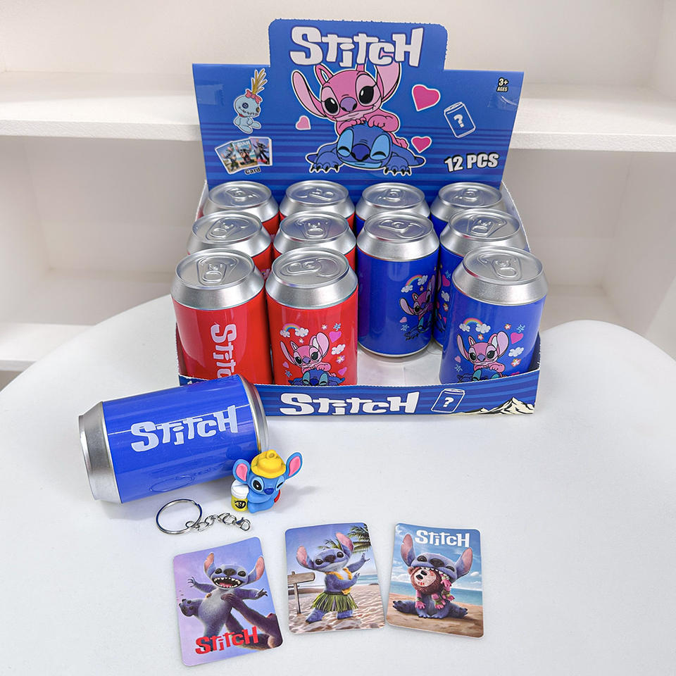 Lata Con Llavero Sorpresa De Stitch