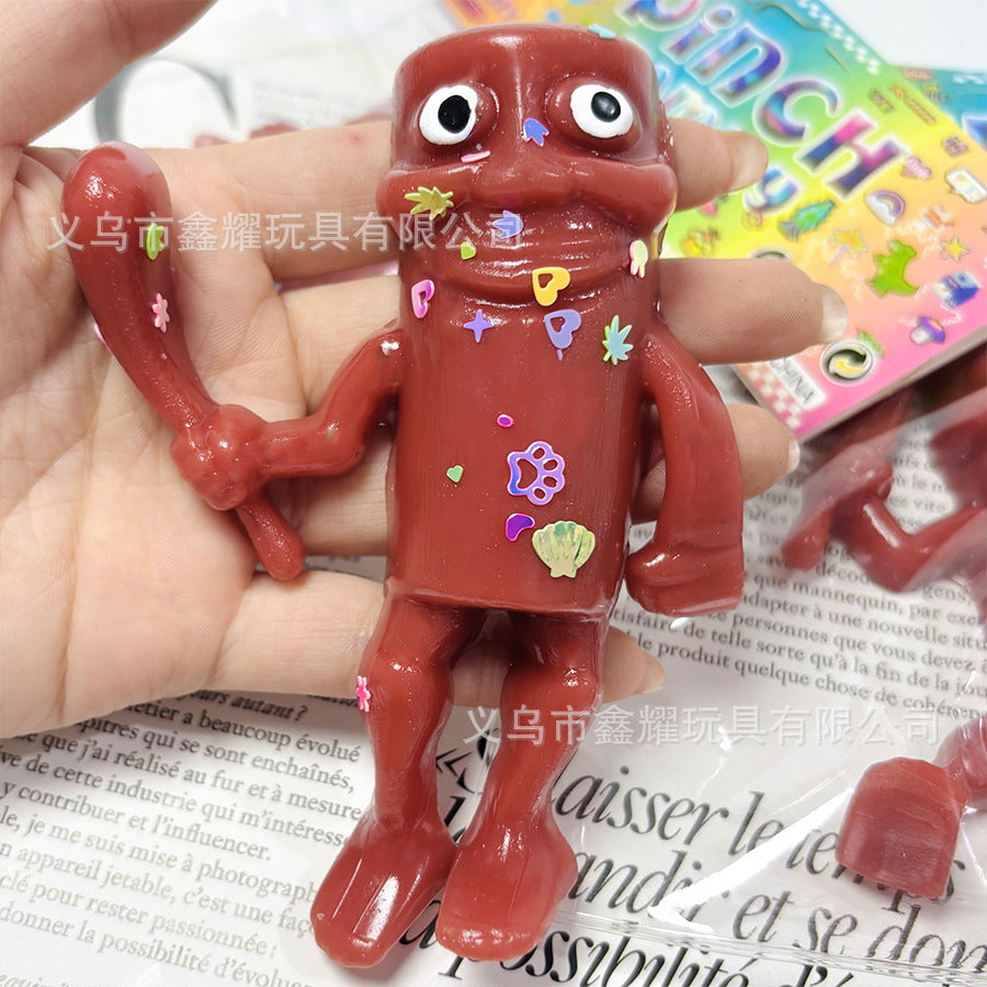 Squishy Italian Brainrot Pinch Family Pack X3