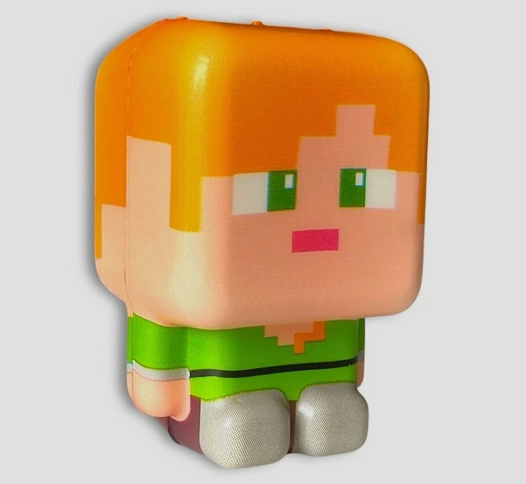 Squishy Minecraft Antiestres Fidget Toy Pack X3