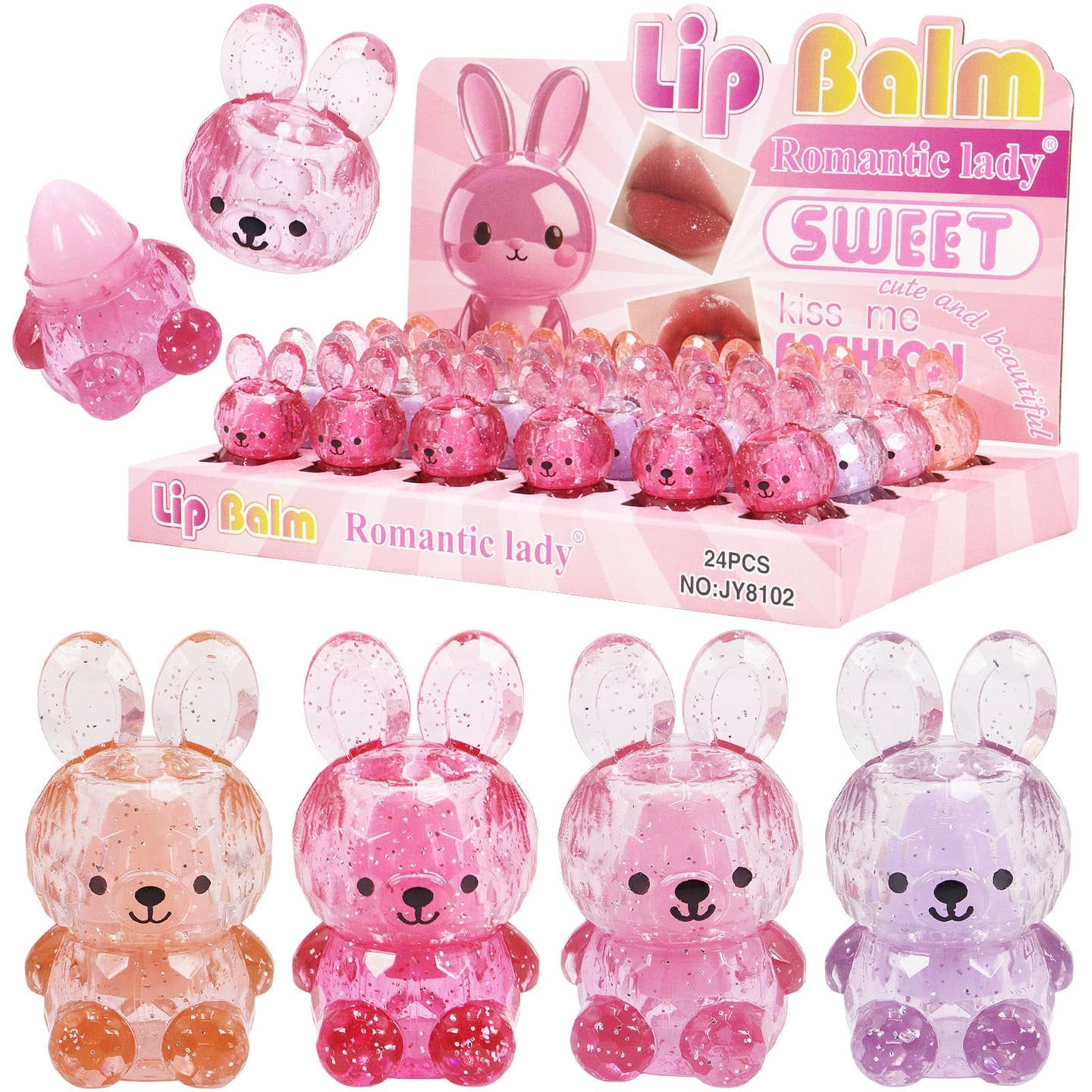 Brillo Labial Infantil Conejo Pack X12 Sorpresitas