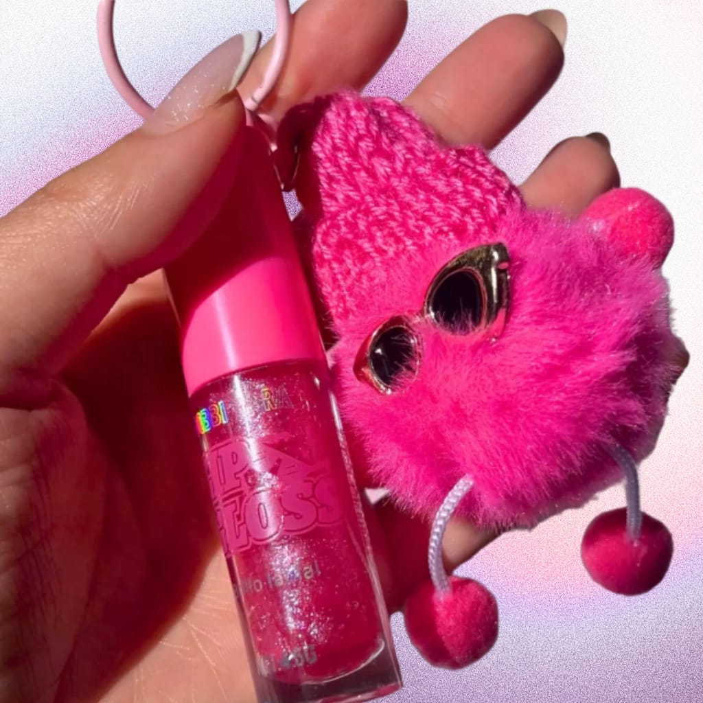 Maquillaje Brillo Labial Infantil Con Llavero Gloss