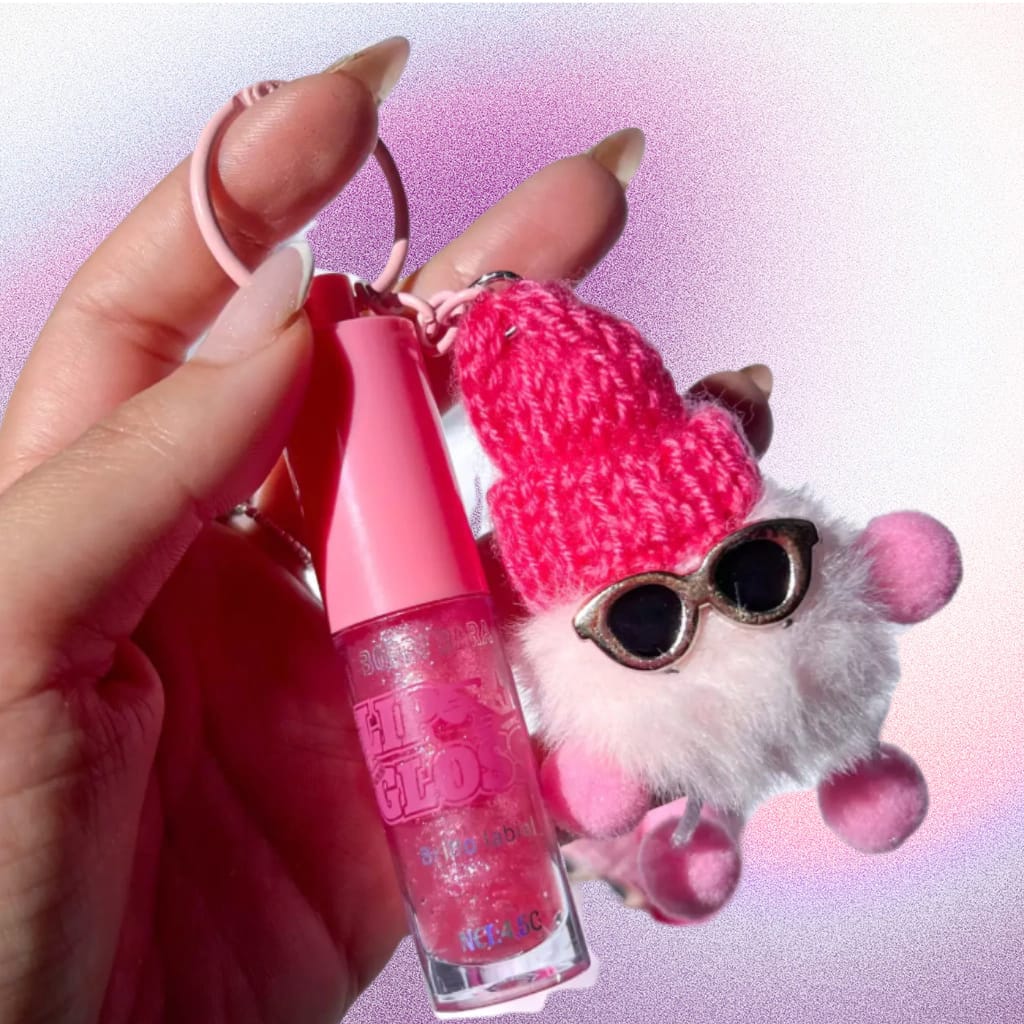 Maquillaje Brillo Labial Infantil Con Llavero Gloss