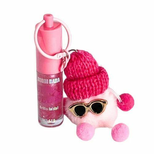 Maquillaje Brillo Labial Infantil Con Llavero Gloss