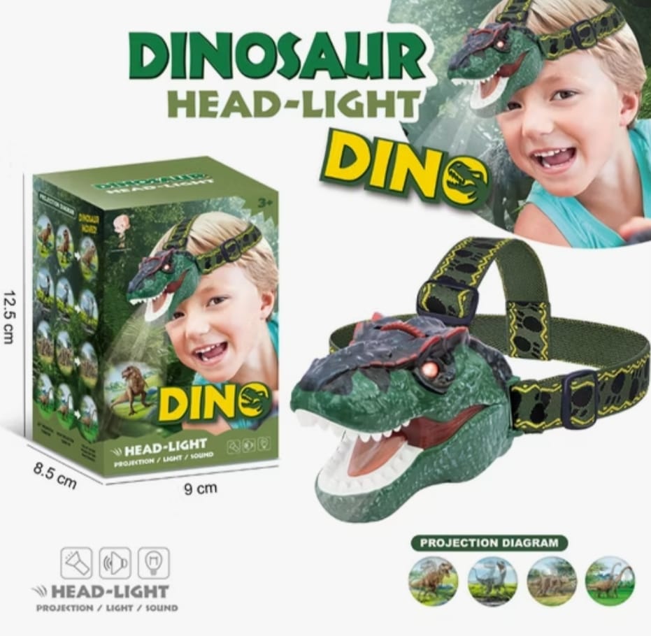 Linterna Proyector 8 Imagenes De Dinosaurios A Pila