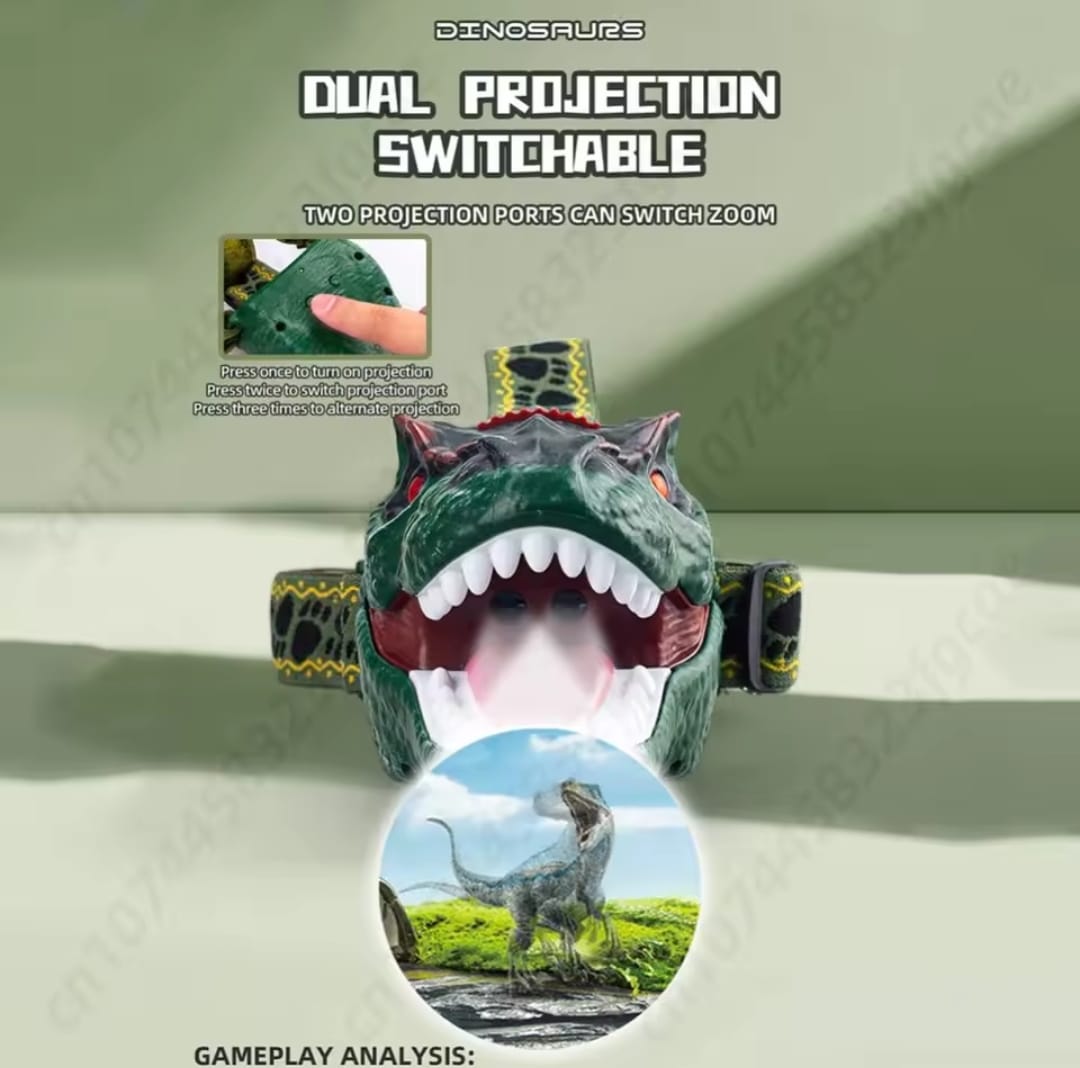 Linterna Proyector 8 Imagenes De Dinosaurios A Pila